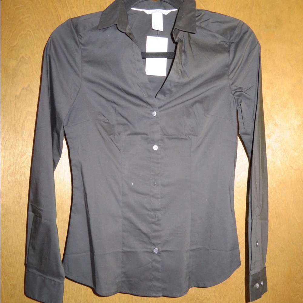 Black Button Up Blouse